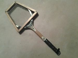 VTG 1960s MACGREGOR SPEEDWOOD TENNIS RACQUET FIBRE WELDED THROAT GUC!