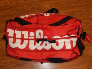 Wilson Tour Tennis Bag Backpack Back PackThermo Guard Red 