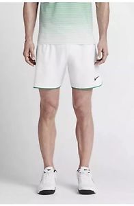 Nike court Gladiator Premier 7" Men's Tennis Shorts, XL White N green 729399-101