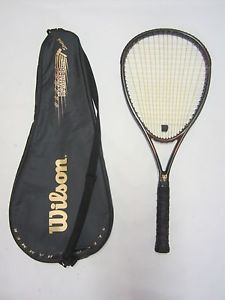 WILSON 2.8 SLEDGE HAMMER 116" HEAD OVERSIZE TENNIS RACQUET 4+1/2" GRIP CASE EUC