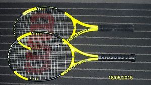 2 Wilson Titanium 3 Racquets His and Hers Racquet