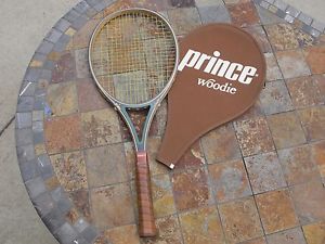 Prince Woodie Vintage Tennis Racquet with Cover 4 5/8"