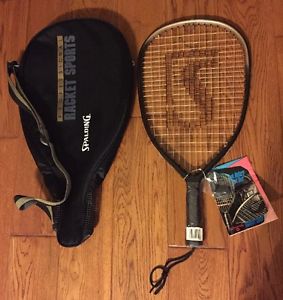 Brand New Spalding The Goliath Vintage Racquetball Racquet, Rare w/ Cover NWT