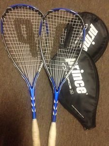 A Set of 2 Prince Force 3 F3 Agile 188 Gram Squash Racquets Great Shape***