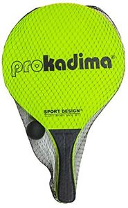 Pro Kadima Paddle Ball Set Assorted Colors Neon Green / Yellow pk1-N Beach Game