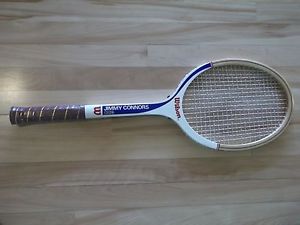 VINTAGE WILSON JIMMY CONNERS ACE WOOD TENNIS RACQUET 4 1/2 NEVER USED