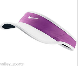 NEW! White/Grape NIKE 2.0 Women's DRI-FIT Tennis-Golf FEATHERLIGHT Visor