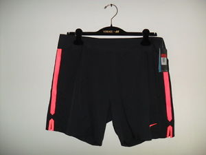 NEW NIKE COURT 7" GLADIATOR PREMIER RAFA BLACK TENNIS SHORTS 685317-010 SIZE L