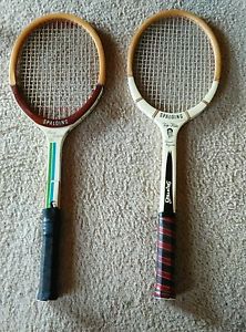 2 Vintage Spalding Pancho Gonzales Tennis Rackets