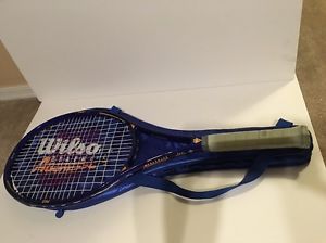 Wilson Graphite Aggressor 95 Si High Beam Series PWS Tennis Racquet /Cover Case