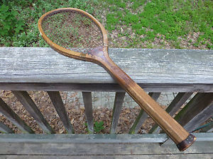 Antique Vintage Tennis Racquet Wright & Ditson Championship Champion Wood Racket